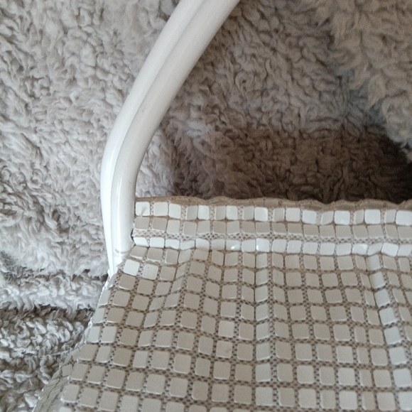 1960s Vintage White tile bag mod satchel - Picture 9 of 11